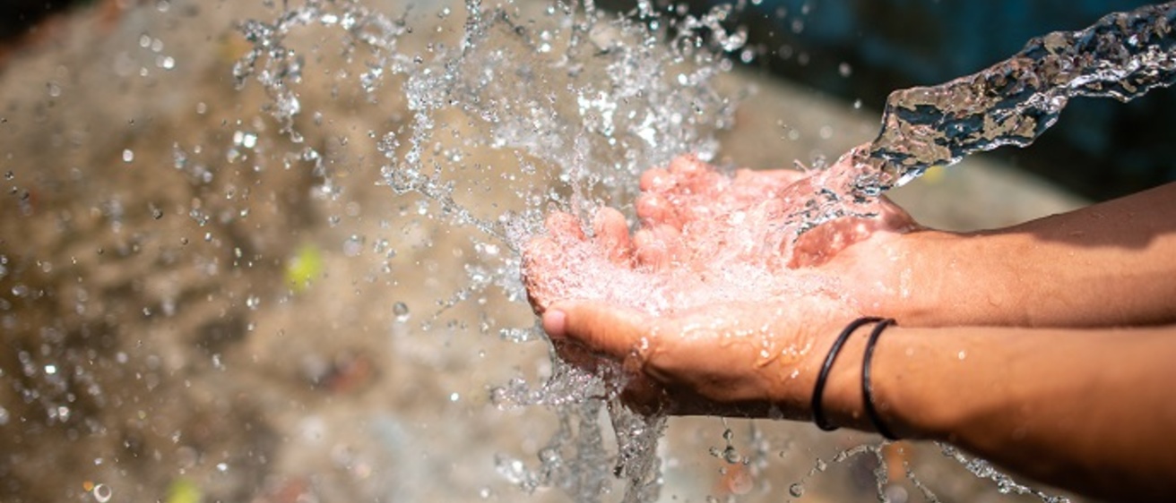 Washing Hands With Clean Water